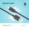 Porodo Blue USB-A to Lightning Cable 1.2m/4ft &ndash; 3A Fast Charge &amp; 480Mbps Data Transfer