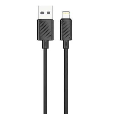 Porodo Blue USB-A to Lightning Cable 1.2m/4ft &ndash; 3A Fast Charge &amp; 480Mbps Data Transfer