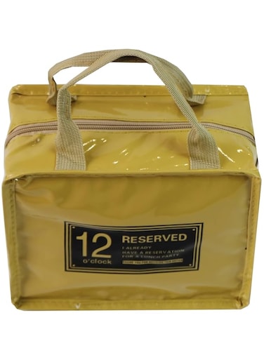 Bomocillio Lunch Bag, Waterproof Insulated Lunch Bag Women Men Kids Reusable Thermal Lunch Box Snack Picnic Bag Tote Mini Lunchbox Ice Bag for Shcool Swim Fishing Picnic Small, Gold