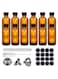 12Pack 2oz Amber Glass Bottles with Lids &ndash; Reusable Storage Containers for DIY, Kitchen, and Travel &ndash; Includes Funnels, Labels &amp; Cleaning Brush