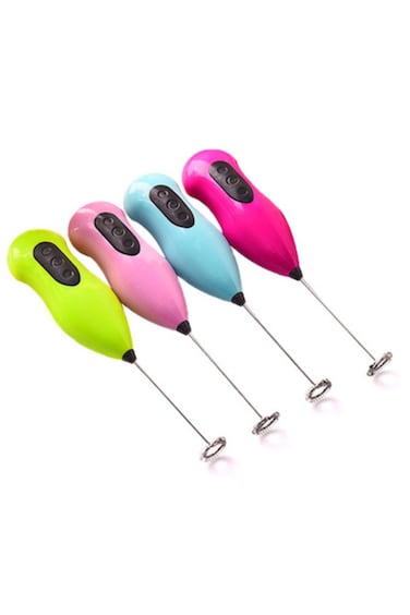 1Pcs Mini Kitchen Gadgets Stainless Steel Hand-Held Electric Whisk Cake Cream Coffee Mixer Egg Whisk