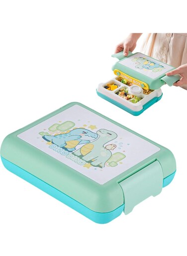 Dinosaur Cartoon Leakproof Lunch Box - Food Storage Containers for Lunch, Food Grade for Children, Teens