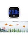 BIGTHREE Digital Aquarium Thermometer High Precision 0.1℃ LED Display Wireless Waterproof Stick On Design for Fish Tank Reptile Terrarium Home Use Durable Temperature Monitor