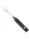 3-Piece Electric Milk Frother And Whisk Set Black/Silver