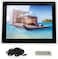 Crony 12.1 In Digital Photo Frame With High Resolution And Widescreen LCD, Music And HD Video -Black