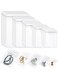 Aowin 100Pcs Jewelry Bags,Small Plastic Bags for Jewelry,Self Seal Plastic Zipper Bag,Jewelry Organizer,Clear PVC Zipper Lock Bags,Transparent Sealable Jewelry Storage Bags for Rings Earrings(5 Sizes)
