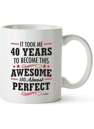 Your Wall 40th Birthday Gifts For Women Forty Years Old Men Gift Mugs Happy Funny Mens Womens Womans Wifes Female Man Best Friend 1983 Male Mug Unique Ideas 84 Woman Wife Gag Dad Cute Girls By Spoil Your Wall