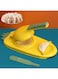 Miurixo 2 In 1 Dumpling Maker,Dumpling Skin Mold Dough Presser,Dumpling Press Maker Tool,Dumpling Maker Mold Plastic, New Efficient Dumpling Maker Mould,Pastry Molds Press Yellow