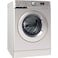 Indesit Mytime 8Kg Front Load Washing Machine 1400 RPM, Inverter Motor, 16 Washing Programs, Big Digit Display, Child Lock, Made in Poland- MTWE-81483SGCC- Silver
