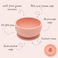 Sassi  Silicone Suction Bowl &ldquo;Slurpy the Octopus&rdquo; &ndash; Baby &amp; Toddler Feeding Bowl, Spill-Proof Suction Base, Safe &amp; Easy Clean