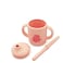 Sassi Junior Silicone Straw Cup &ldquo;Slurpy the Octopus&rdquo; &ndash; Spill-Resistant Baby &amp; Toddler Training Cup, Soft Silicone, BPA-Free