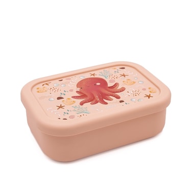 Sassi Silicone Lunch Box &ndash; Slurpy the Octopus   Leak‑Resistant Bento Box for Kids   Durable &amp; Easy‑Clean Lunch Container