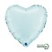 18" Foil Balloon Heart Satin Pastel Blue