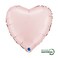 18" Foil Balloon Heart Satin Pastel Pink