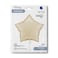 18" Foil Balloon Star Satin Cream