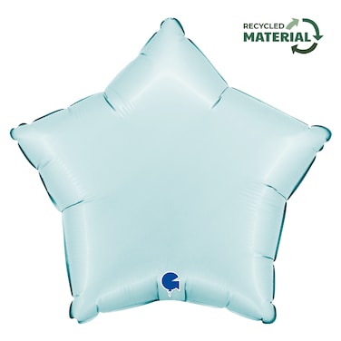 18" Foil Balloon Star Satin Pastel Blue