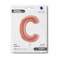 26" Foil Balloon Letter C Rose Gold