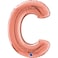 26" Foil Balloon Letter C Rose Gold