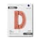 26" Foil Balloon Letter D Rose Gold