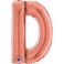 26" Foil Balloon Letter D Rose Gold