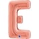 26" Foil Balloon Letter E Rose Gold