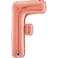 26" Foil Balloon Letter F Rose Gold