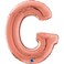 26" Foil Balloon Letter G Rose Gold