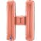 26" Foil Balloon Letter H Rose Gold