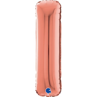 26" Foil Balloon Letter I Rose Gold