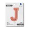 26" Foil Balloon Letter J Rose Gold