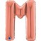 26" Foil Balloon Letter M Rose Gold