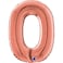 26" Foil Balloon Letter O Rose Gold