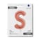 26" Foil Balloon Letter S Rose Gold