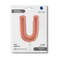 26" Foil Balloon Letter U Rose Gold