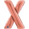 26" Foil Balloon Letter X Rose Gold