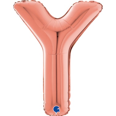 26" Foil Balloon Letter Y Rose Gold