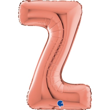 26" Foil Balloon Letter Z Rose Gold