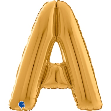 26" Foil Balloon Letter A Gold