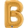 26" Foil Balloon Letter B Gold