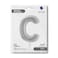 26" Foil Balloon Letter C Silver