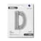 26" Foil Balloon Letter D Silver