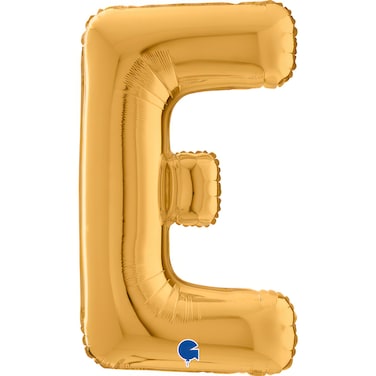 26" Foil Balloon Letter E Gold