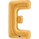 26" Foil Balloon Letter E Gold