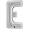 26" Foil Balloon Letter E Silver