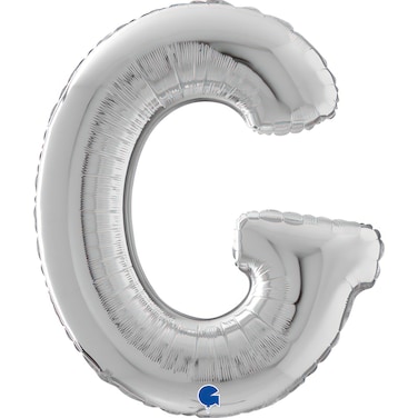 26" Foil Balloon Letter G Silver