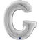 26" Foil Balloon Letter G Silver