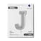 26" Foil Balloon Letter J Silver