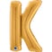 26" Foil Balloon Letter K Gold