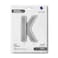 26" Foil Balloon Letter K Silver