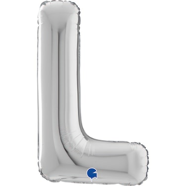 26" Foil Balloon Letter L Silver